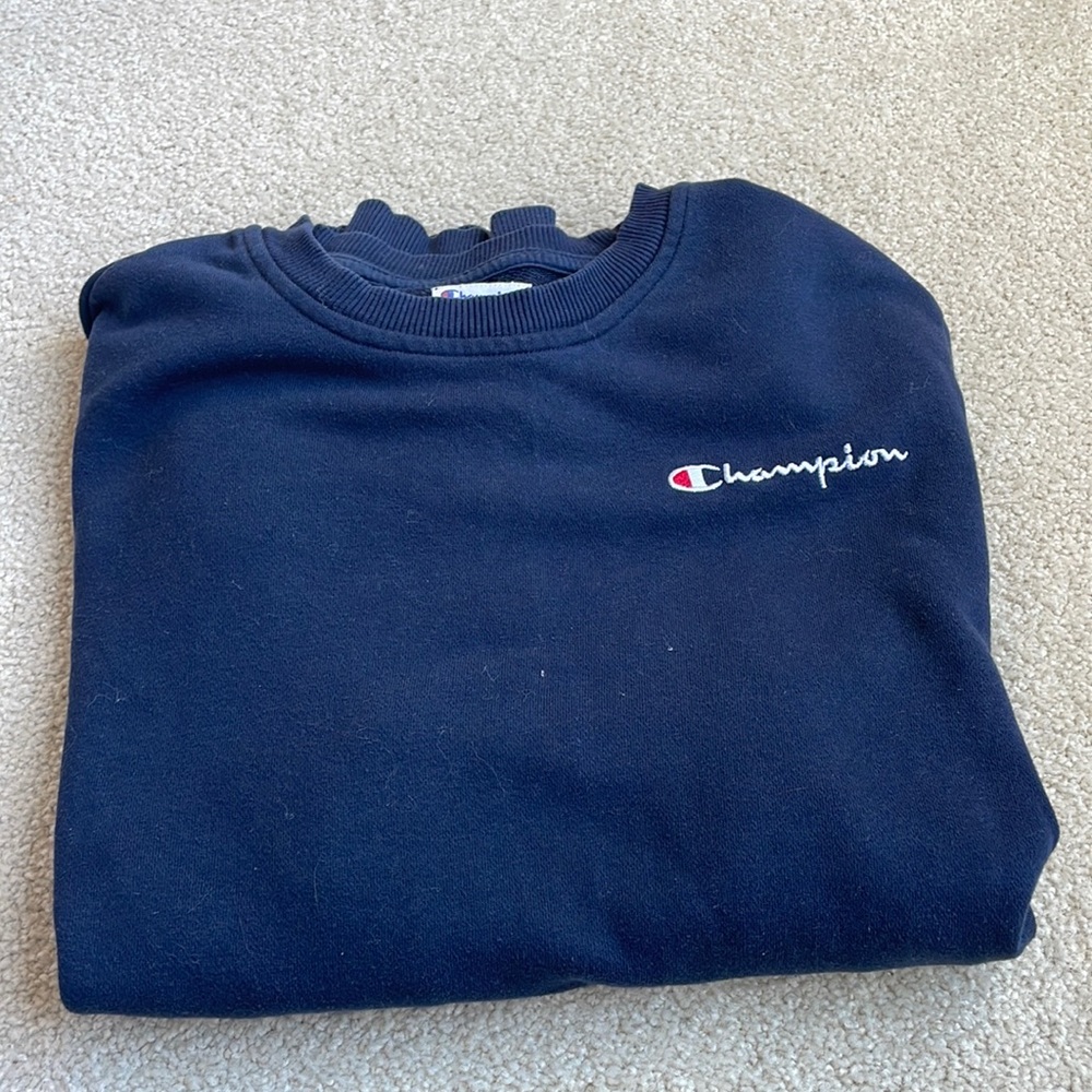 Champion brand crewneck sweatshirt navy